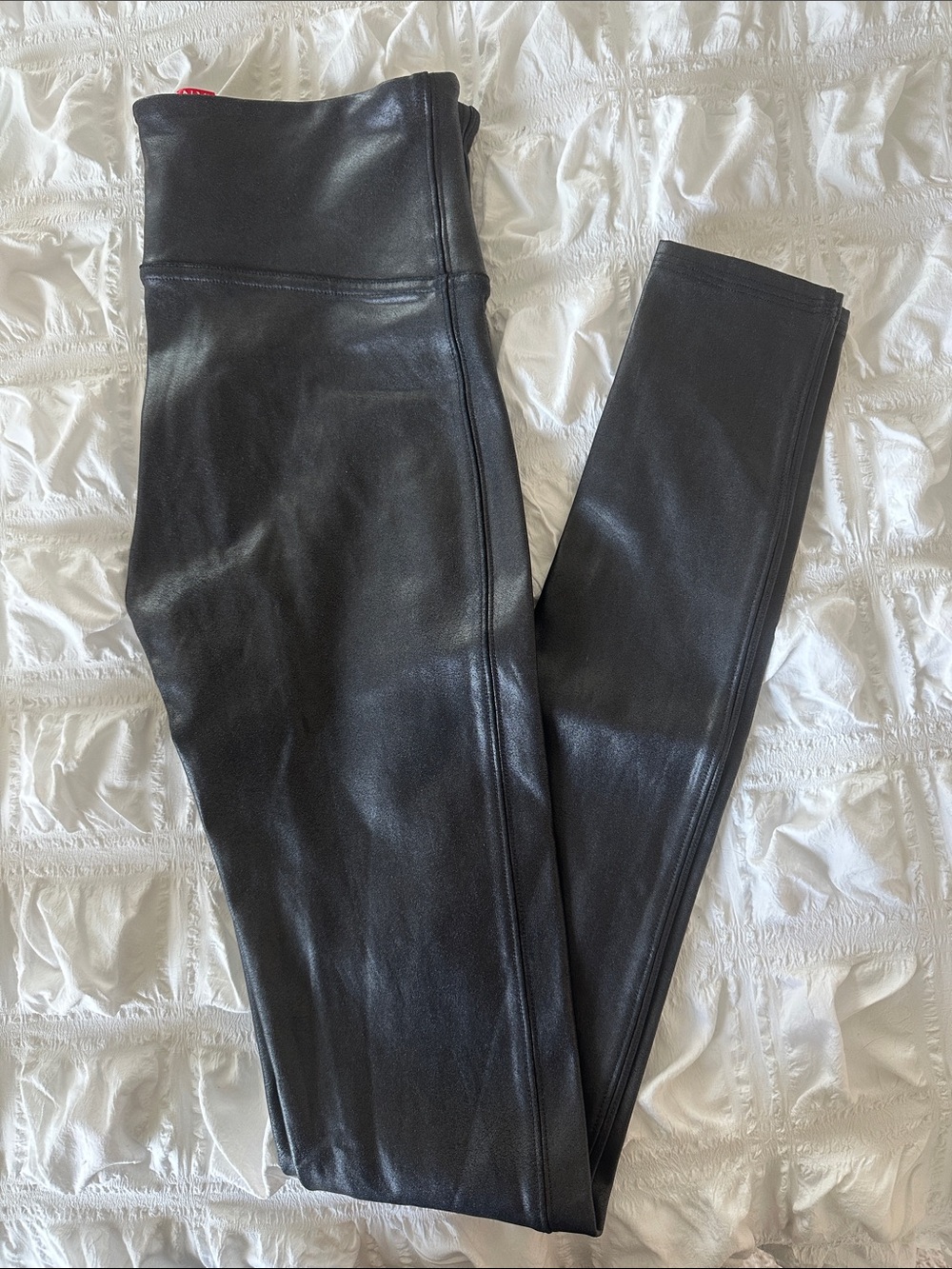 Spanx High-Waist Black Faux Leather Women’s Leggings